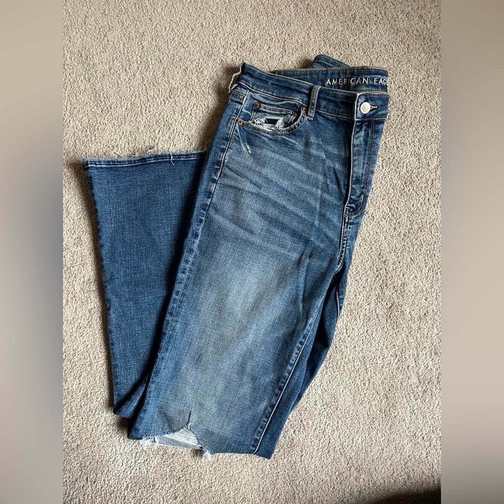 American Eagle “Stretch” Super Hi-Rise Flare size 10 regular